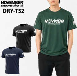 NOVEMBER ノベンバー スノーボード DRY T-Shirts DRY-TS2 [23] [24] [25] ドライTシャツ メンズ Tsh 半袖 アパレル ユニセックス