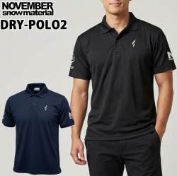 NOVEMBER ノベンバー スノーボード DRY-POLO2 [27] [28] ドライ 吸水速乾 UV機能 半袖 ポロシャツ アパレル メンズ ユニセックス [メール便発送商品] 