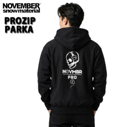 NOVEMBER ノベンバー スノーボード PROZIP-PARKA [31] スーパーヘビーウエイトフルジップパーカ 厚手 裏起毛 アウター アパレル メンズ ユニセックス