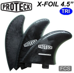 PROTECK FIN プロテック フィン X-FOIL 4.5"" FCS [80A] エックスフォイル サーフィン ショートボード用フィン トライフィンセット
