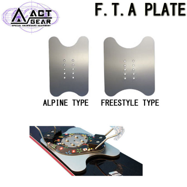 ACT GEAR アクトギア ビンディング F.T.A PLATE FTAプレート [ALPINE 