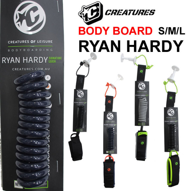 Follow S特別価格 送料無料 2020 クリエイチャー Creatures ボディーボード用 リーシュコード Ryan Hardy ヒジ用 Coiled Body Board Bb リーシュコード