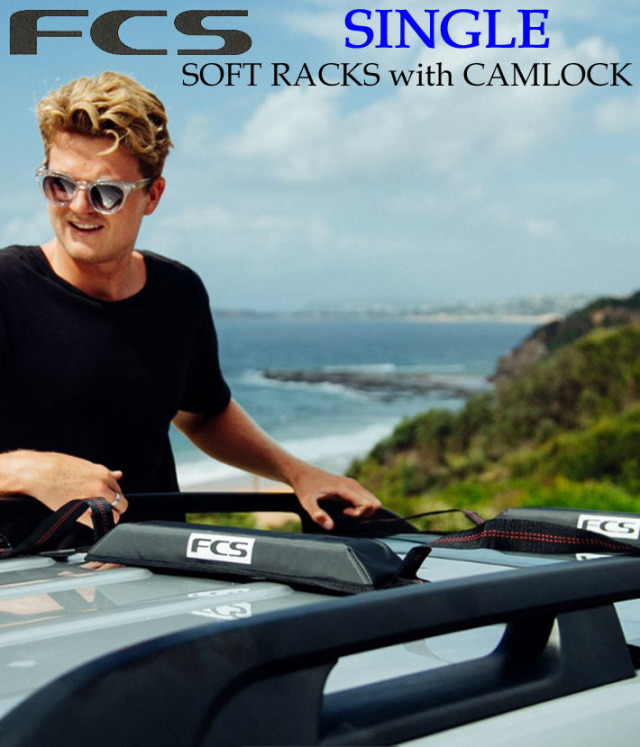 FCS サーフボードキャリア SINGLE SOFT RACKS with CAMLOCK シングル