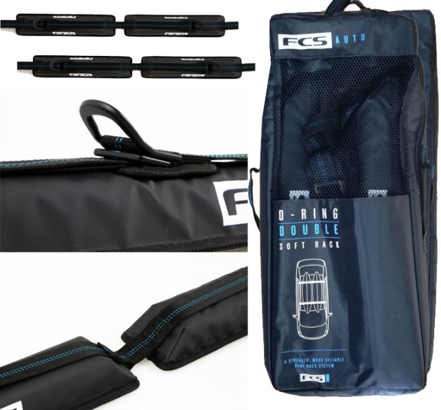 FCS サーフボードキャリア ダブル D-RING SOFT RACKS