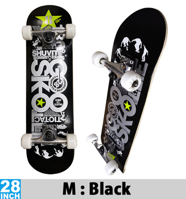 26 GOSK8 ゴースケート キッズ スケートボード コンプリート 28インチ 
