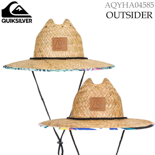 クイックシルバー メンズ ストローハット Aqyha Outsider 麦わら帽子 Quiksilver
