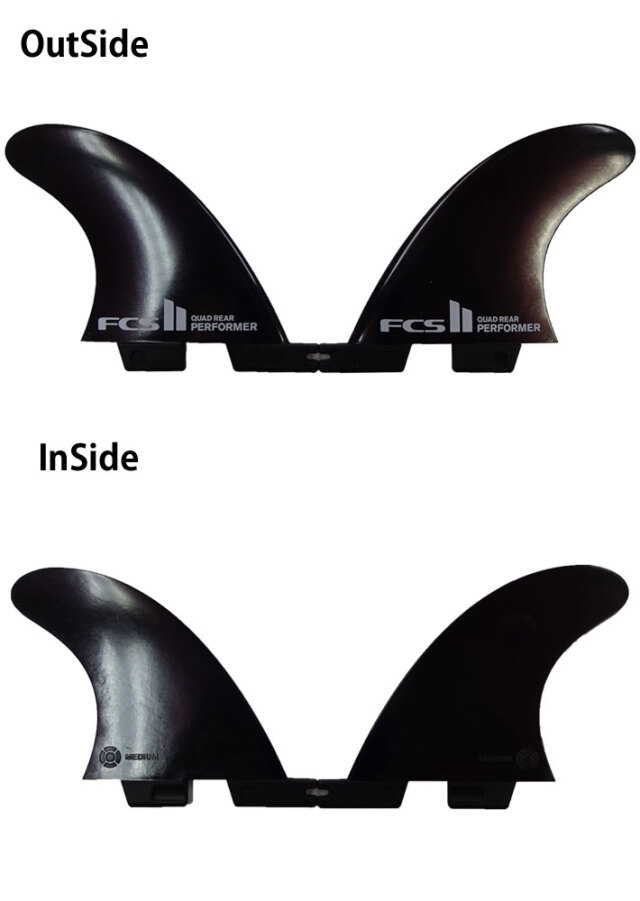 FCS2 FCS 2 H4 エフシーエス 2 REAR リア クワット 2枚 FCS2 FIN エフシーエス2フィン クワッド リアフィン