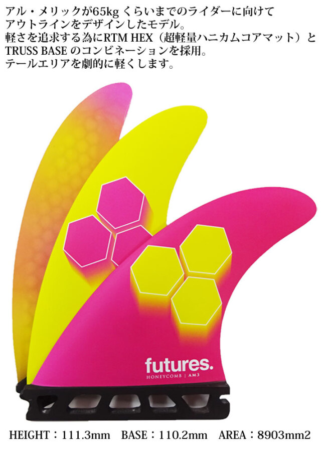 FUTURE FIN(フューチャーフィン)『RTM HEX FAMT 2＋1』（FUTURE