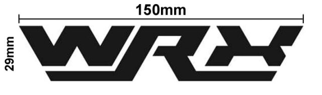 WRX カッティングステッカー 【B】 [ BLK / WHT ] シール