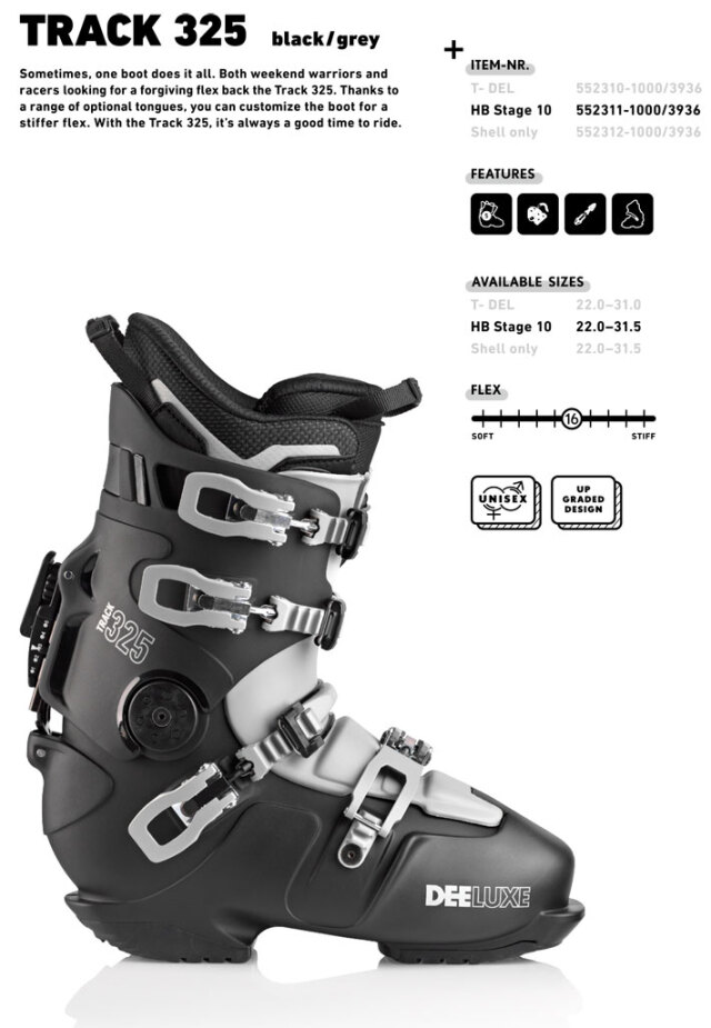 早期予約] 25-26 DEELUXE アルペン ブーツ ディーラックス TRACK 325  