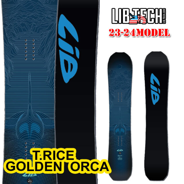 23-24 LIB TECH リブテック スノーボード T.RICE GOLDEN ORCA トラビス 
