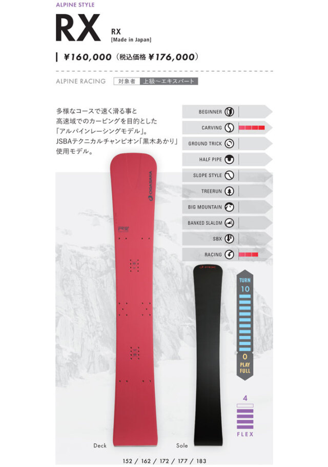 緊急入荷！] 23-24 OGASAKA RX オガサカ スノーボード メタルボード 