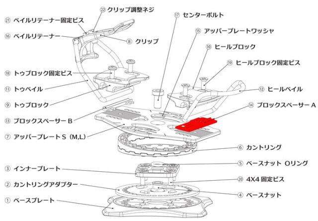 ALC エーエルシー ブロックスペーサーA [13] アルペン ボード
