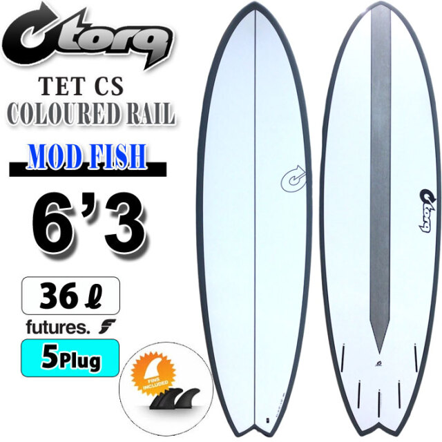torq surfboard トルク サーフボード TET CS Color Design MOD FISH 6  