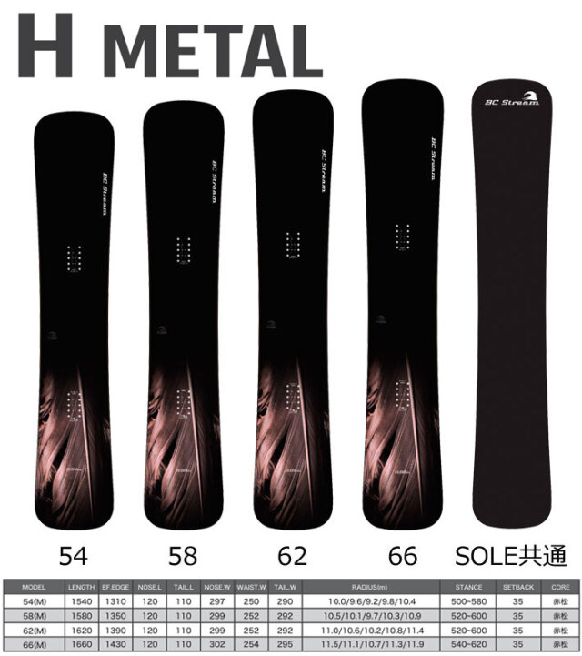 予約商品] 24-25 ビーシーストリーム BC Stream H Metal エイチ メタル 