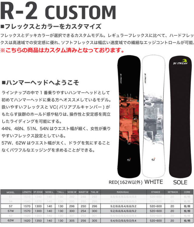 予約商品] 24-25 ビーシーストリーム R-2 CUSTOM R2 BC Stream  