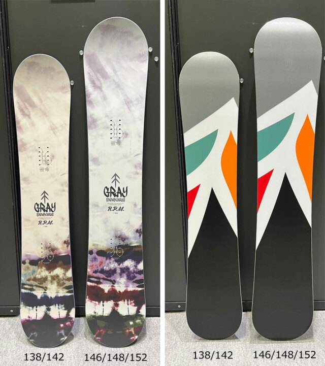 GRAY SNOWBOARDS グレイスノーボード SHREDシュレッド 148（GRAY 禍々  