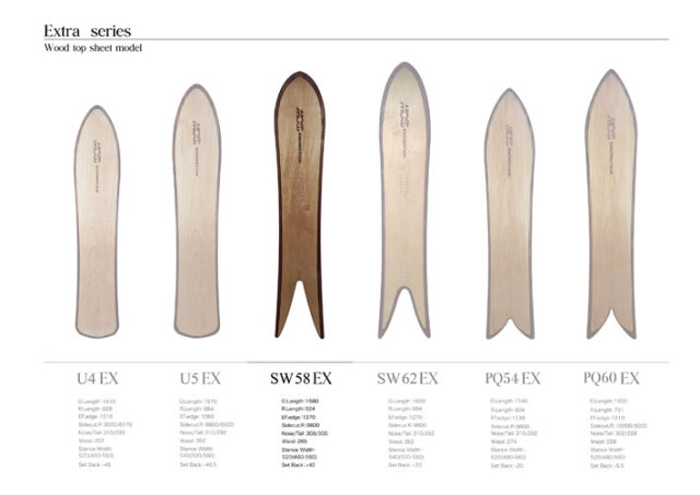 モススノースティック SW58 スノーボード MOSS SW58 15-16M