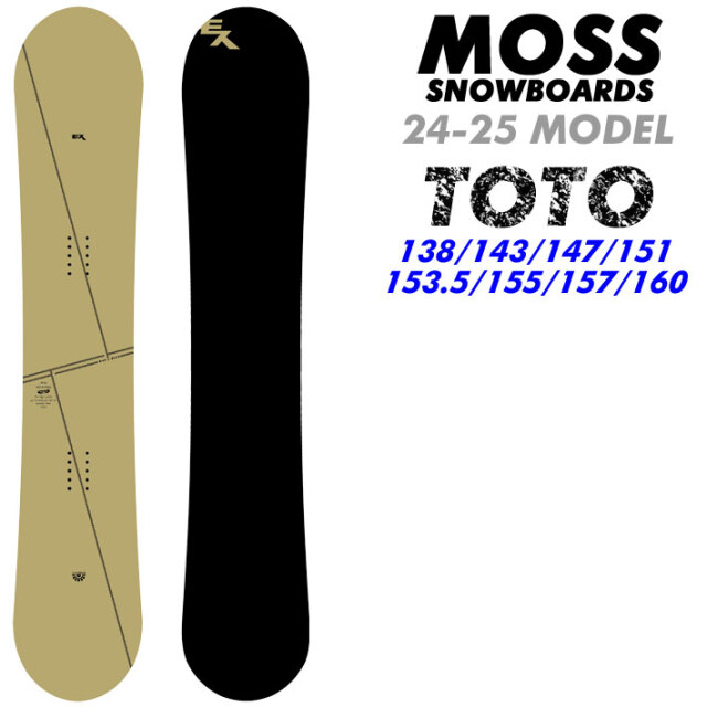 24-25 MOSS モス TOTO トト スノーボード 138cm 143cm 147cm 151cm 