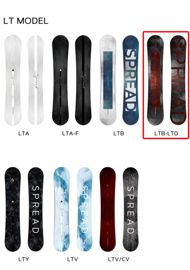 予約商品] 24-25 SPREAD LTB-LTD スプレッド スノーボード SNOWBOARD  