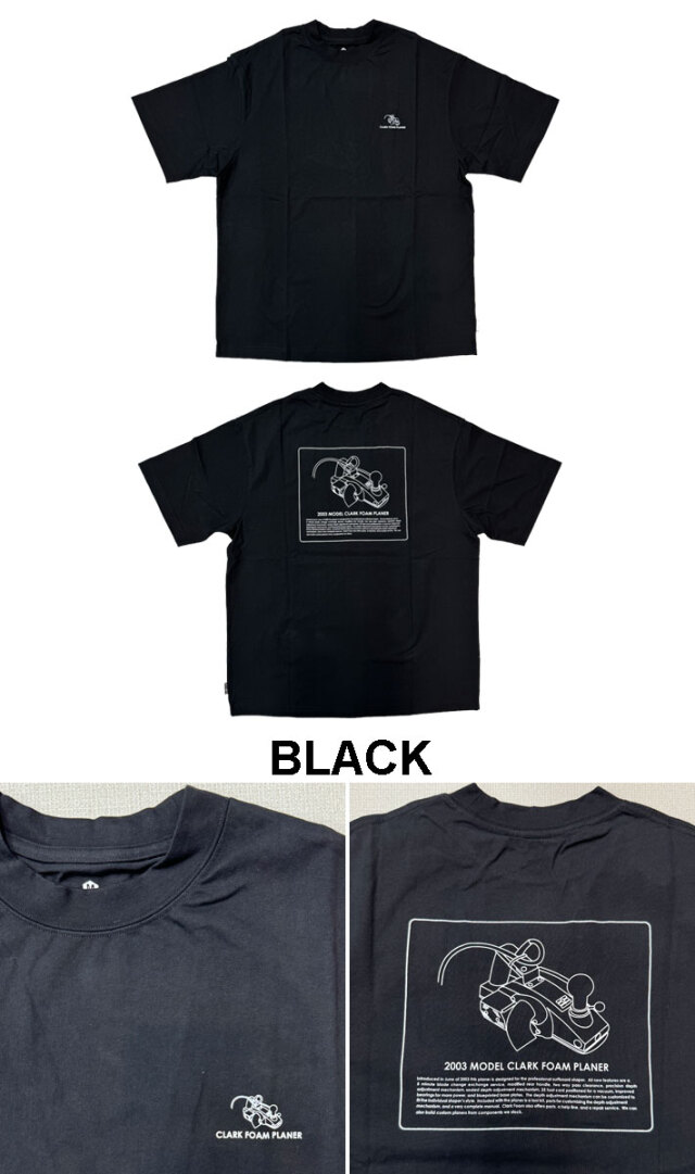 在庫限り] 2024 CLARK FOAM クラークフォーム Tシャツ 半袖 PLANER S/S