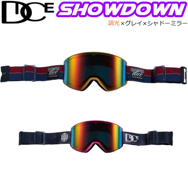 DICE SHOWDOWN 調光レンズ ゴーグル 予約] 24-25 DICE ゴーグル ダイス