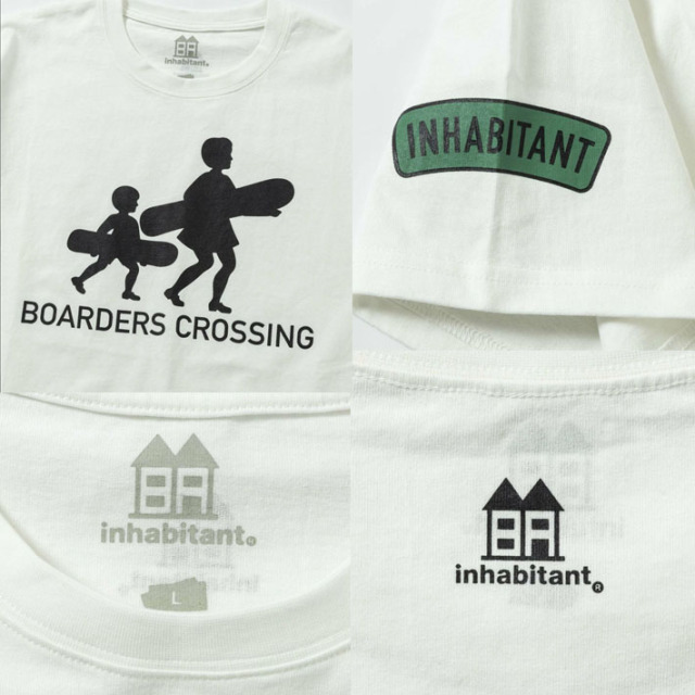 インハビタント inhabitant Tシャツ メンズ レディース Boarders
