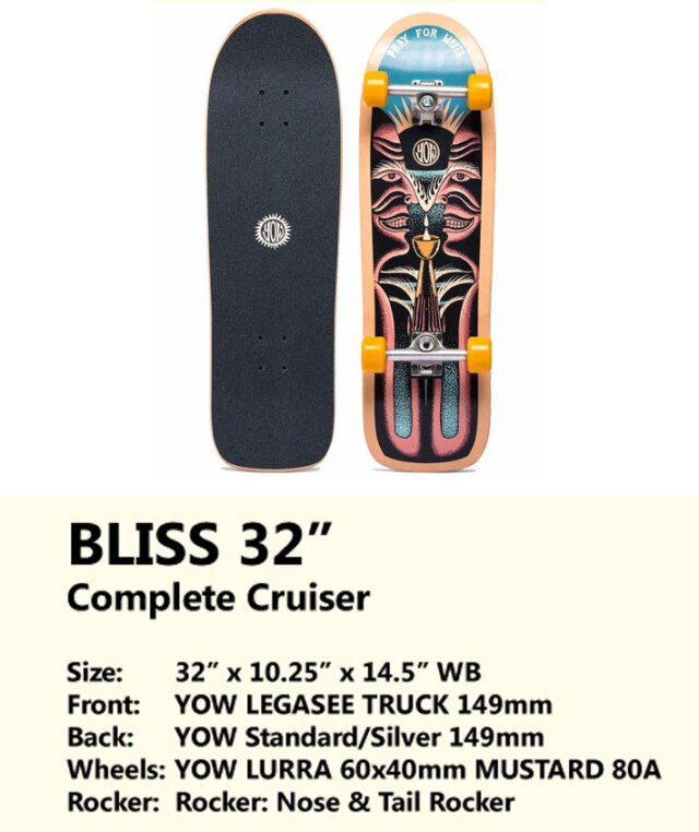 特典付き！】YOW サーフスケート サーフクルーザー ヤウ BLISS