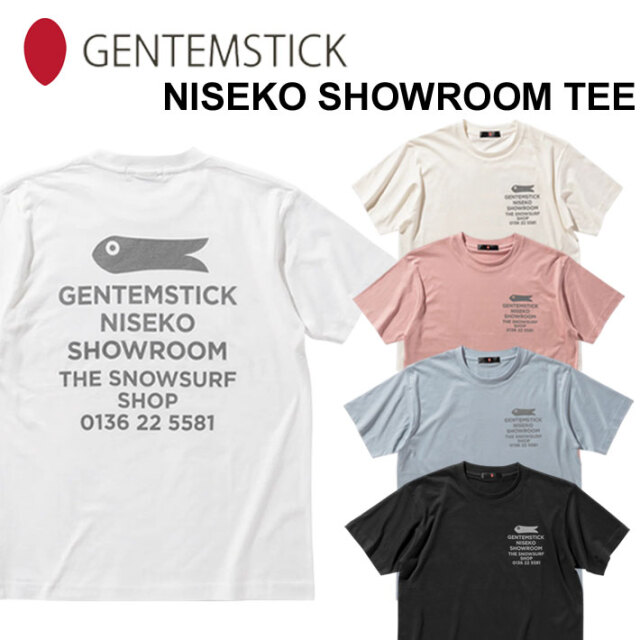 ゲンテンスティック GENTEM STICK Tシャツ 半袖 レディース GENTEM STICK ゲンテンスティック 半袖 NISEKO SHOWROOM TEE T