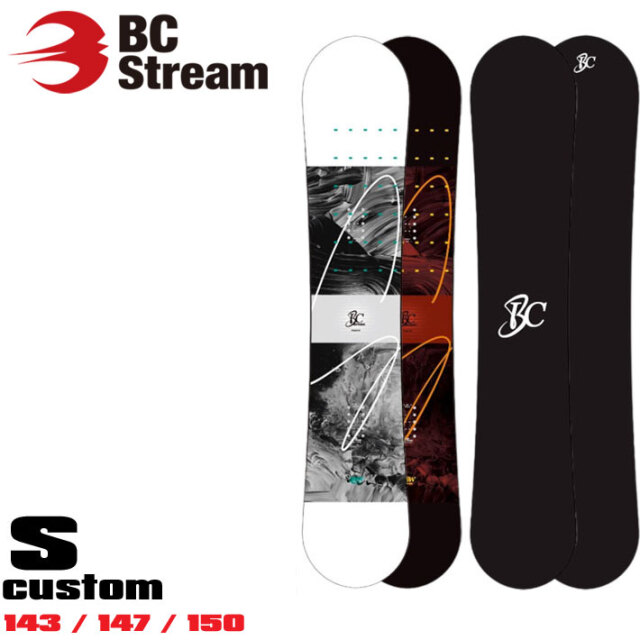 受注生産受付] 25-26 BC Stream スノーボード ビーシーストリーム S 