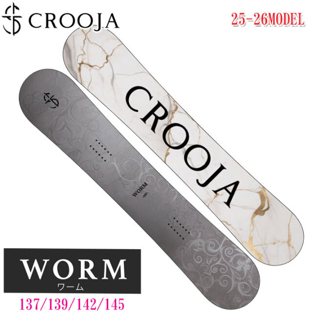 予約商品] 25-26 CROOJA スノーボード クロージャ WORM ワーム  