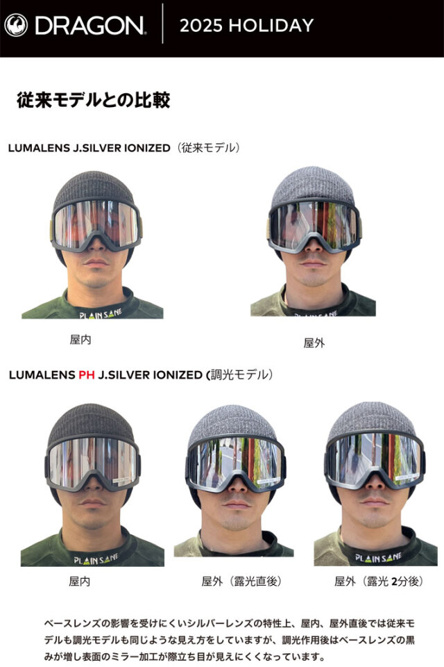 レイトモデル 25-26 ドラゴン ゴーグル DRAGON DX3 L PHOTOCHROMIC 調 