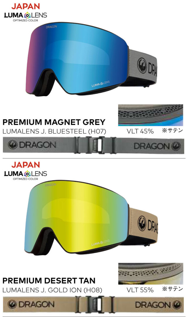 美品:DRAGON PXV LUMALENS ゴーグル 2025モデル ゴールド 2025 DRAGON ドラゴン スノーボード ゴーグル PXV カラー