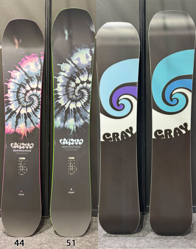 予約商品] 25-26 GRAY SNOWBOARDS グレイ SHRED シュレッド