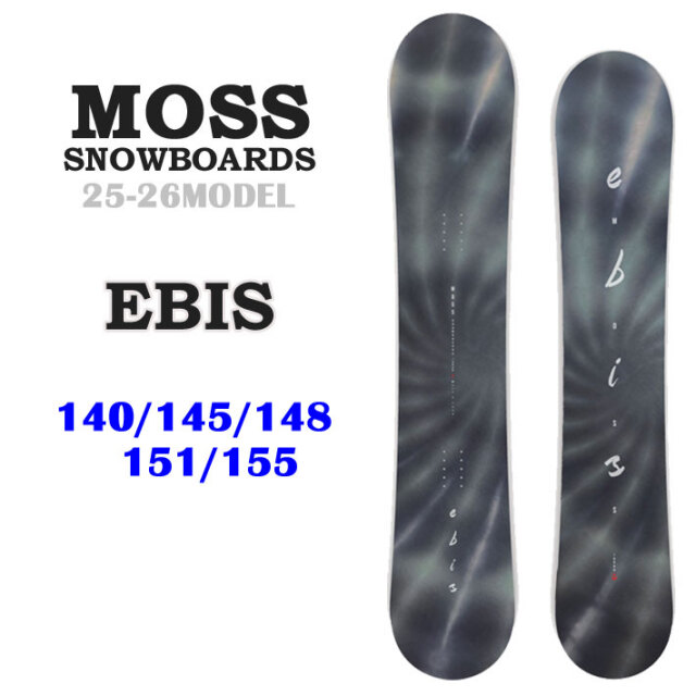 予約商品] 25-26 MOSS スノーボード EBIS 140cm 145cm 148cm 151cm 