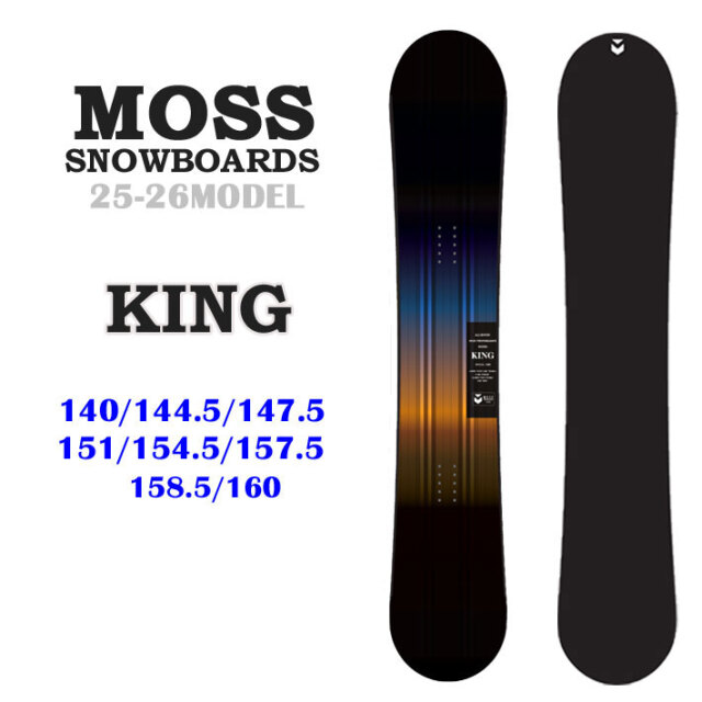 予約商品] 25-26 MOSS スノーボード KING キング モス スノーボード 