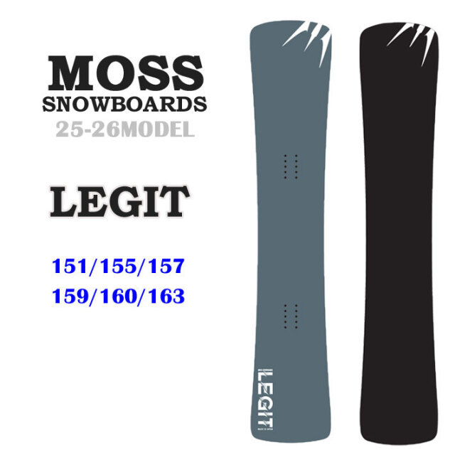 予約商品] 25-26 MOSS スノーボード LEGIT モススノーボード 151cm 