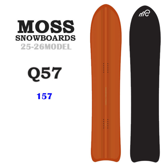 予約商品] 25-26 MOSS スノーボード Q57 キューゴーナナ Qシリーズ 
