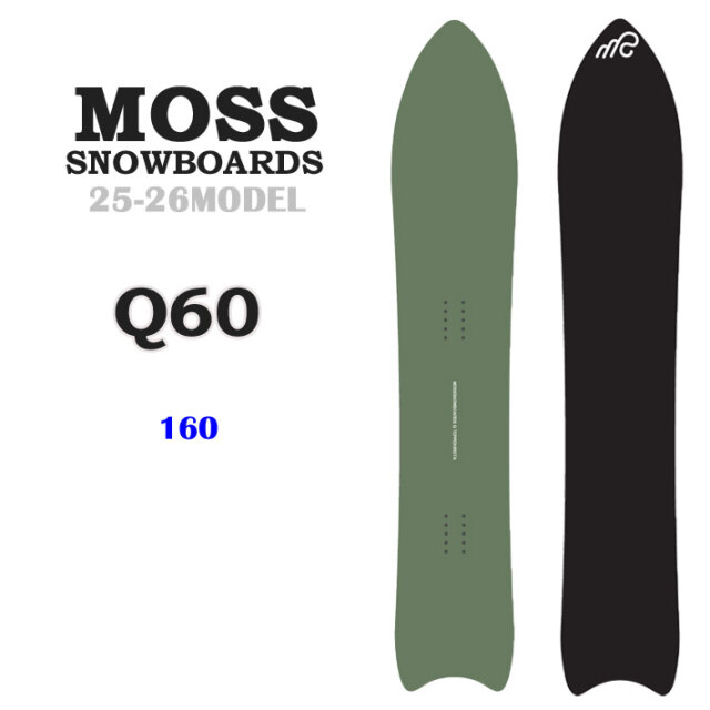 予約商品] 25-26 MOSS スノーボード Q60 キュウロクマル 160cm Q 