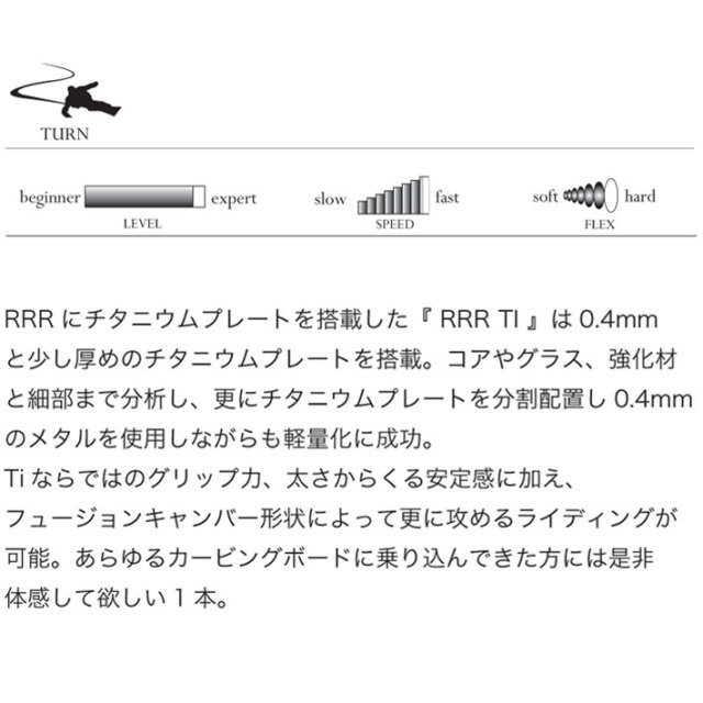 Moss RRR Ti 154 スノーボード　カービング