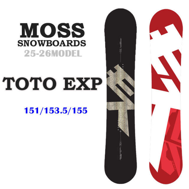 25-26 MOSS モス TOTO EXP トト エキスパート スノーボード 151cm