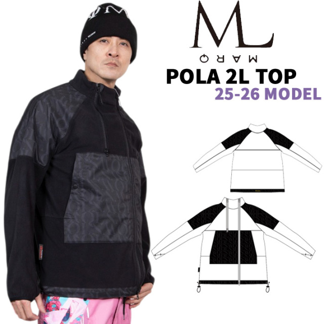 MARQLEEN(マークリーン)スノボウェア23/24モデル ※使用歴2回の美品 予約商品] 25-26 MARQLEEN POLA 2L TOP MQ05103 マークリーン