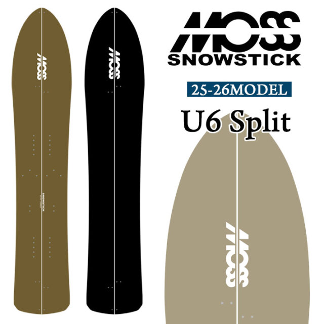 予約商品] 25-26 MOSS SNOWSTICK パウダーボード U6 Split モス スノー 
