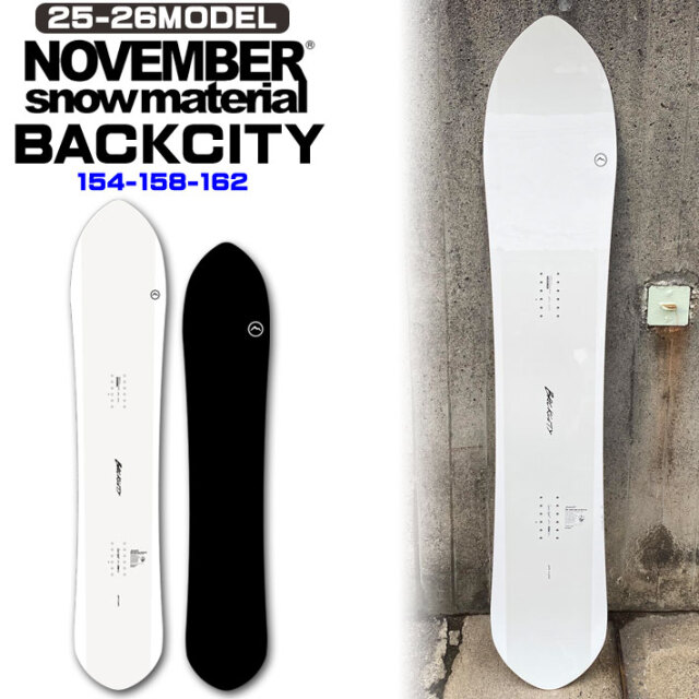 予約商品] 25-26 ノベンバー パウダーボード NOVEMBER BACKCITY バック 