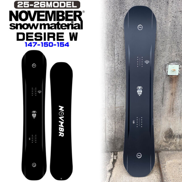 NOVEMBER DESIREW 151 スノーボード 21-22 NOVEMBER 21-22 DESIRE デザイア スノーボード 日本正規品 予約