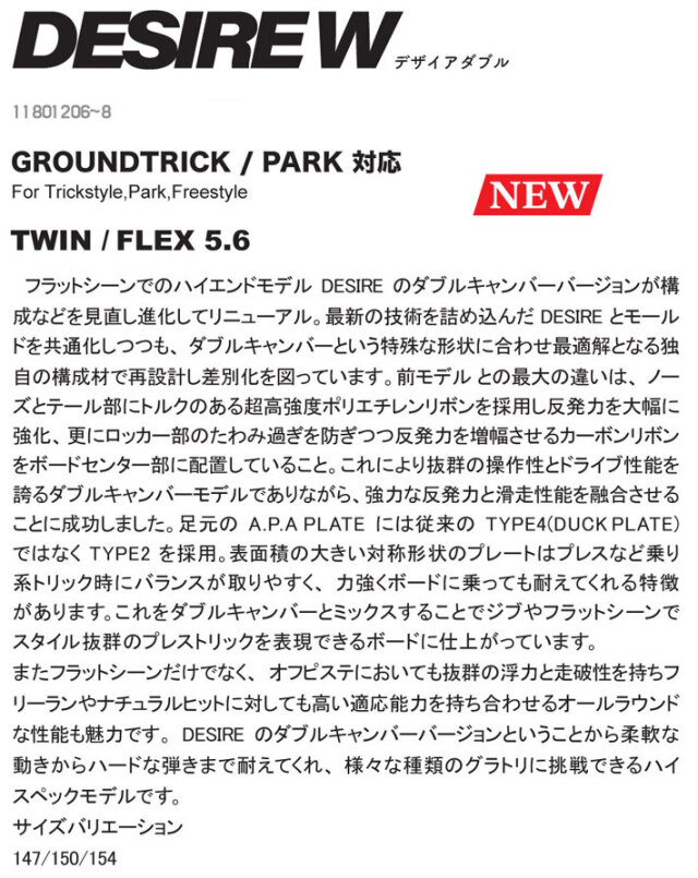 25-26 ノベンバー スノーボード NOVEMBER DESIRE W デザイア ダブル