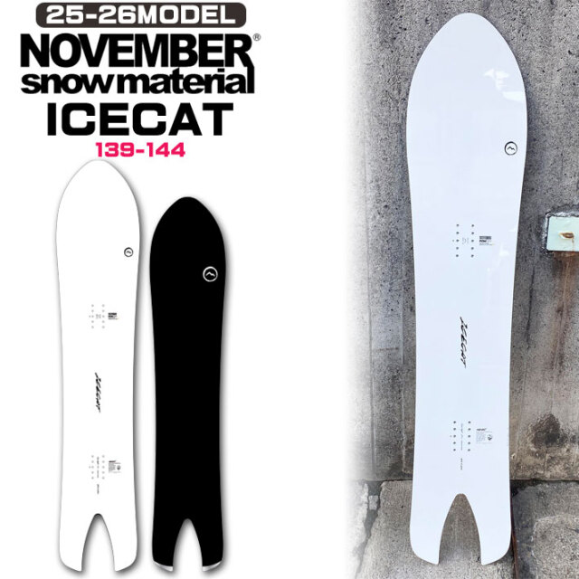 予約商品] 25-26 ノベンバー パウダーボード NOVEMBER ICECAT アイス 