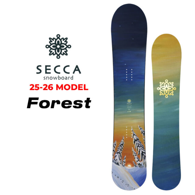 予約商品] 25-26 Secca スノーボード セッカ Forest フォレスト 146cm 
