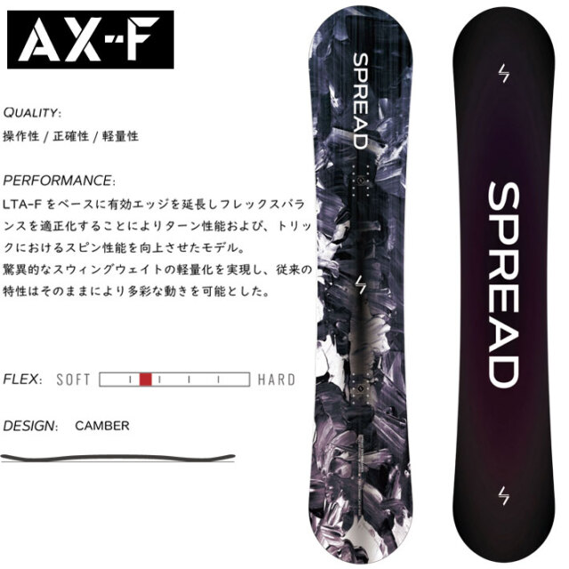SPREAD スプレッド LTA 148cm スノーボード グラトリ （SPREAD】LTAと 