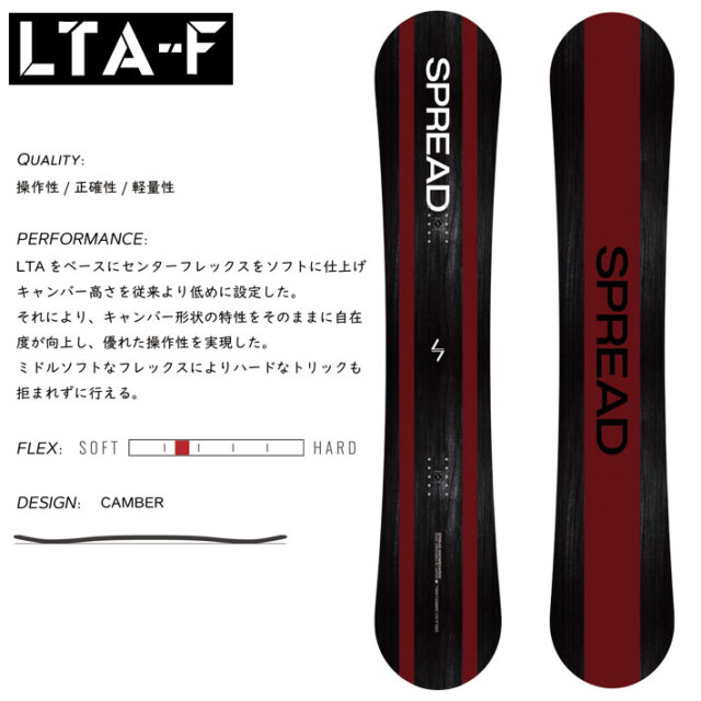 予約商品] 25-26 SPREAD スノーボード LTA-F エルティーエーエフ  